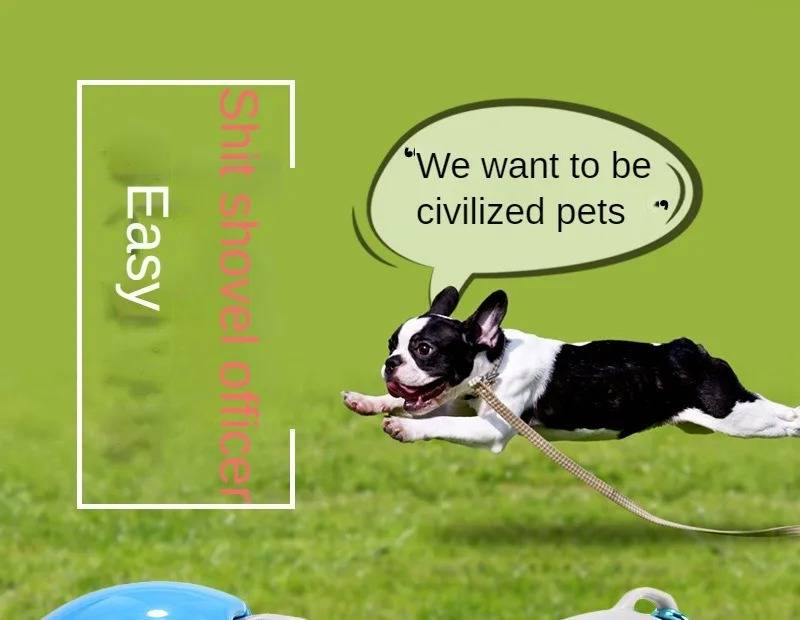 2 in 1 pet toilet picker portable dog feces toilet picker with garbage bag pet toilet cleaning supplies_voghion.com