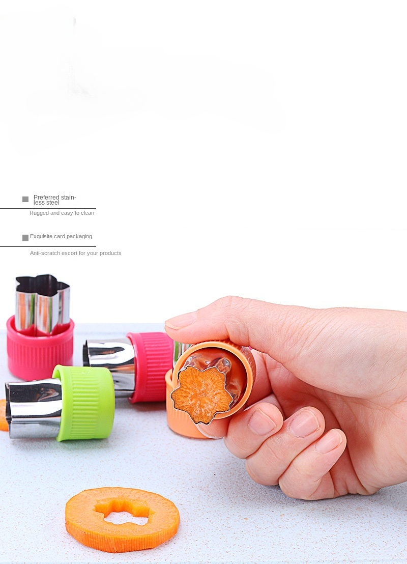 3-teiliges Ausstechformen-Set aus Edelstahl mit Obst- und Gemüseform, Blumenstempel, DIY-Form zum Backen in der Küche_voghion.com