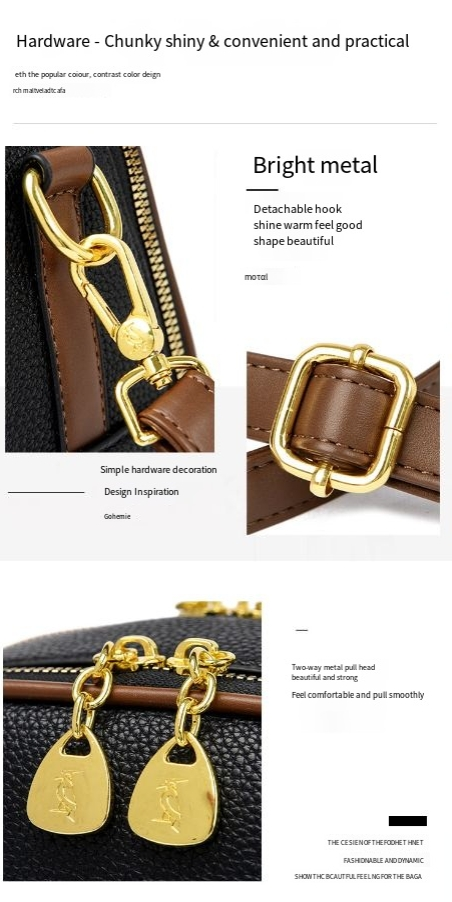 Korean style fashionable women's bag autumn and winter new portable mom bag casual all-match multi-layer shoulder messenger bag_voghion.com