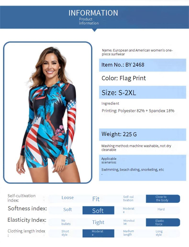 Costume da bagno Rashguard a maniche lunghe da donna - Stampa floreale e tinta unita UPF 50+, vestibilità attillata, con design sexy e cut-out._voghion.com