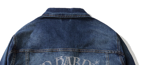 Men's Clothing Plus Size Trend Original Embroidery Hot Diamond Tiger Denim Jacket Plus Size Enlarged Elastic Slim Jacket_voghion.com