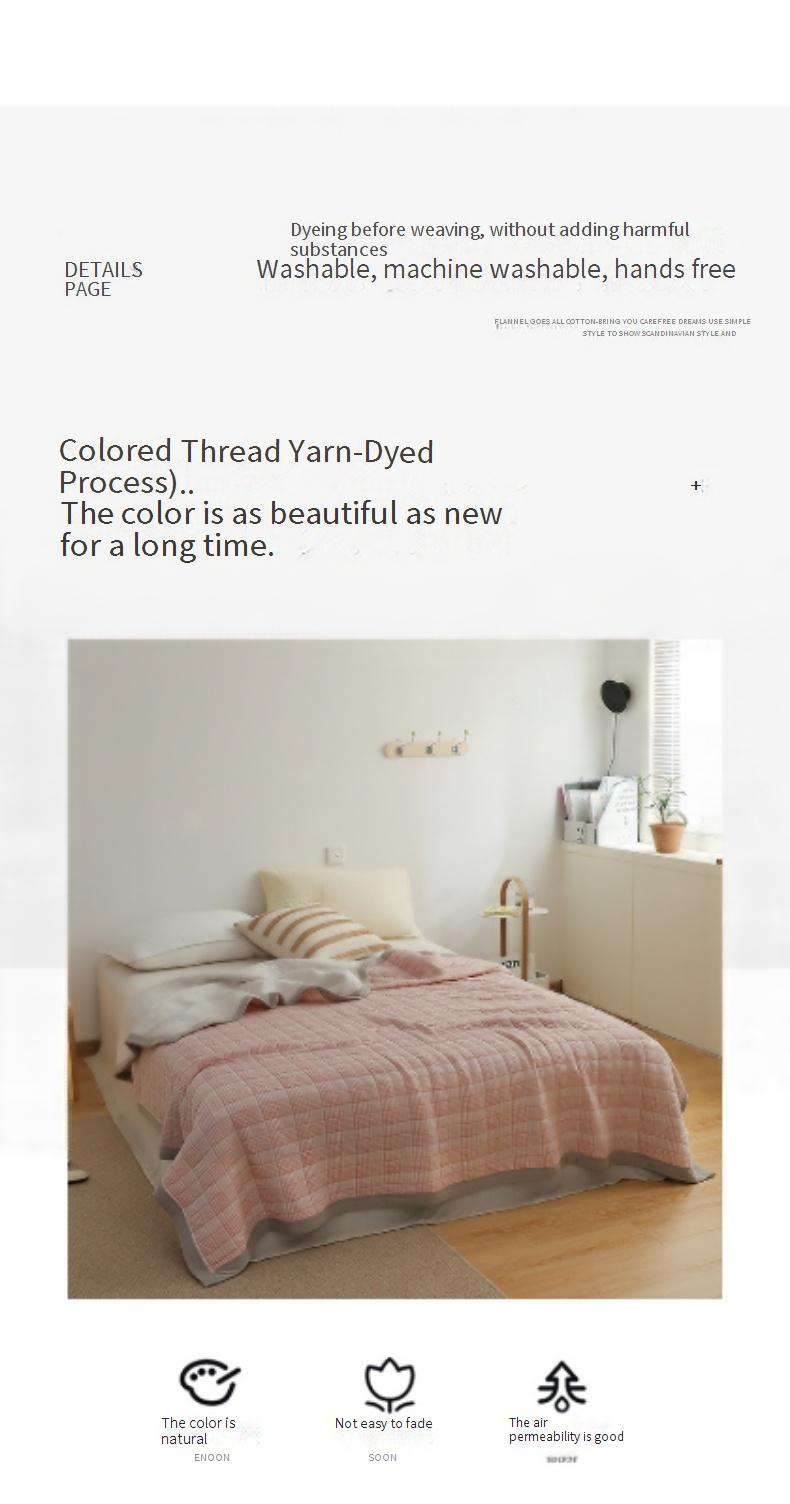 High End Yarn Dyed Cotton Jacquard Blanket Cotton Summer Quilt Knitted Cotton Cover Blanket Summer Quilt Air Conditioner_voghion.com