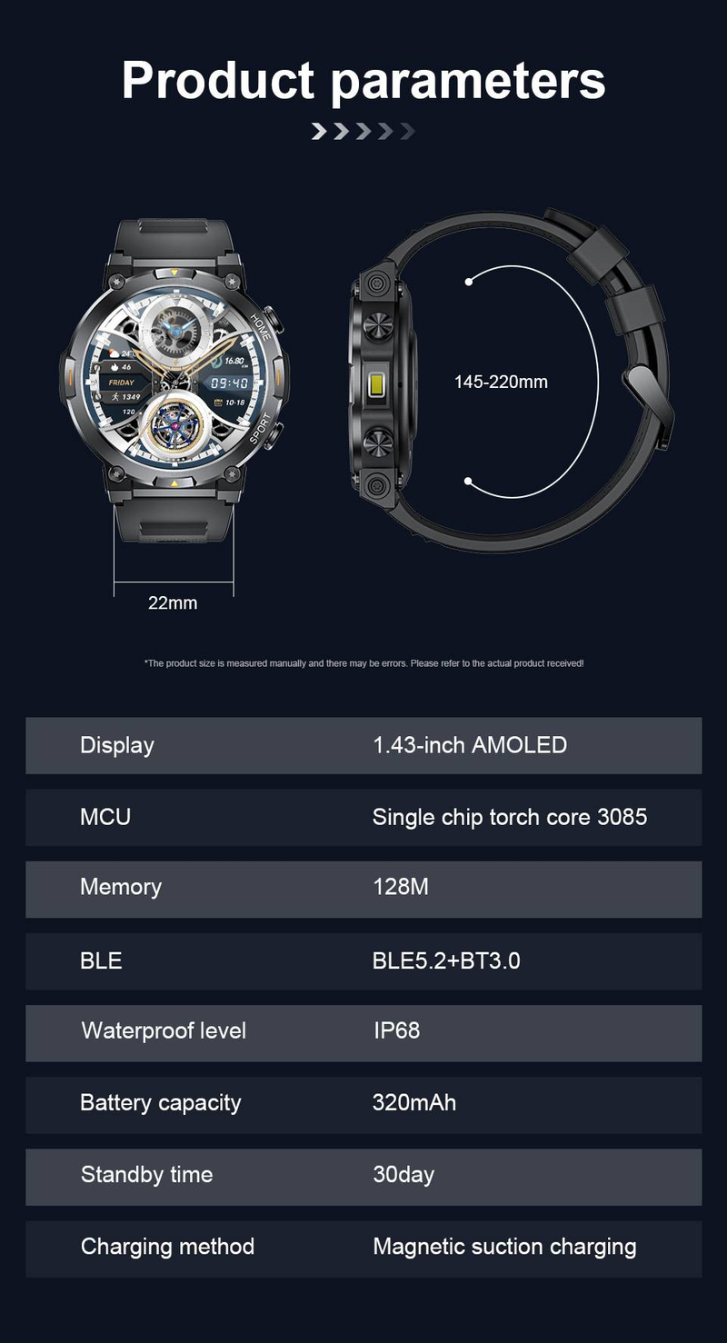 Smart Bluetooth Call Watch Heart Rate Sleep Health Monitoring Remote Control Camera Smart Watch_voghion.com