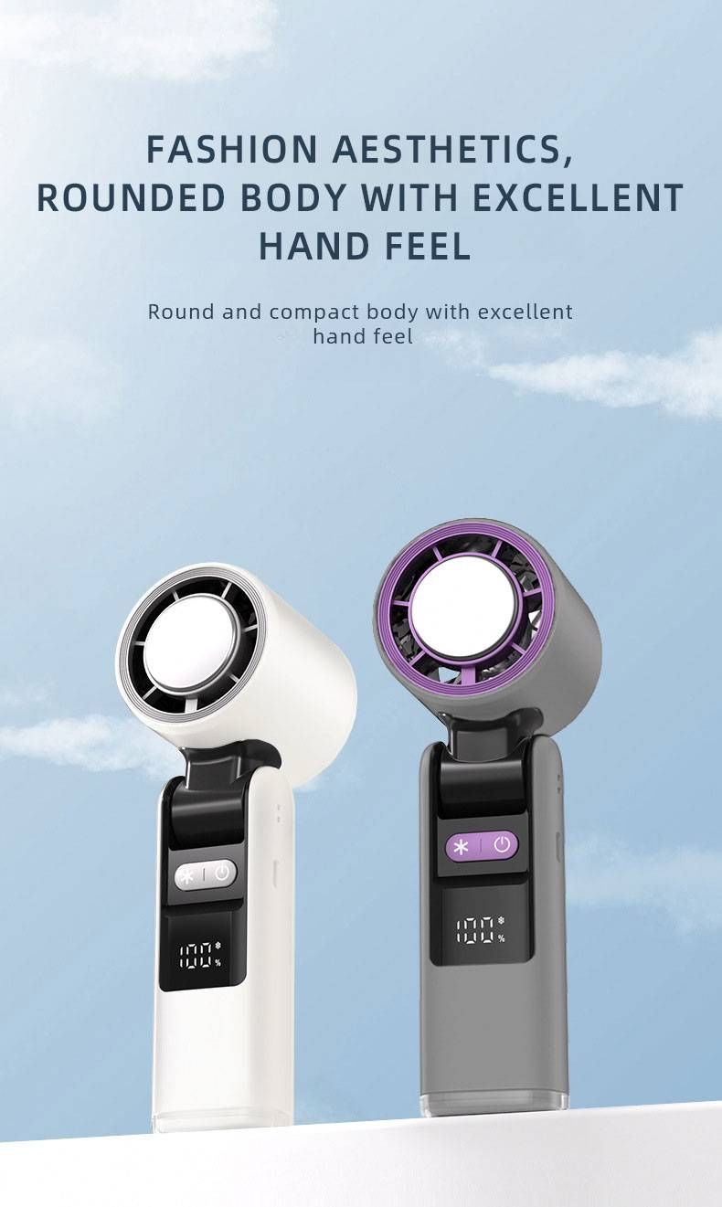 Portatile, 14 ore di autonomia, pieghevole, turbo, 100 velocità regolabili, torcia, 4000 mAh_voghion.com