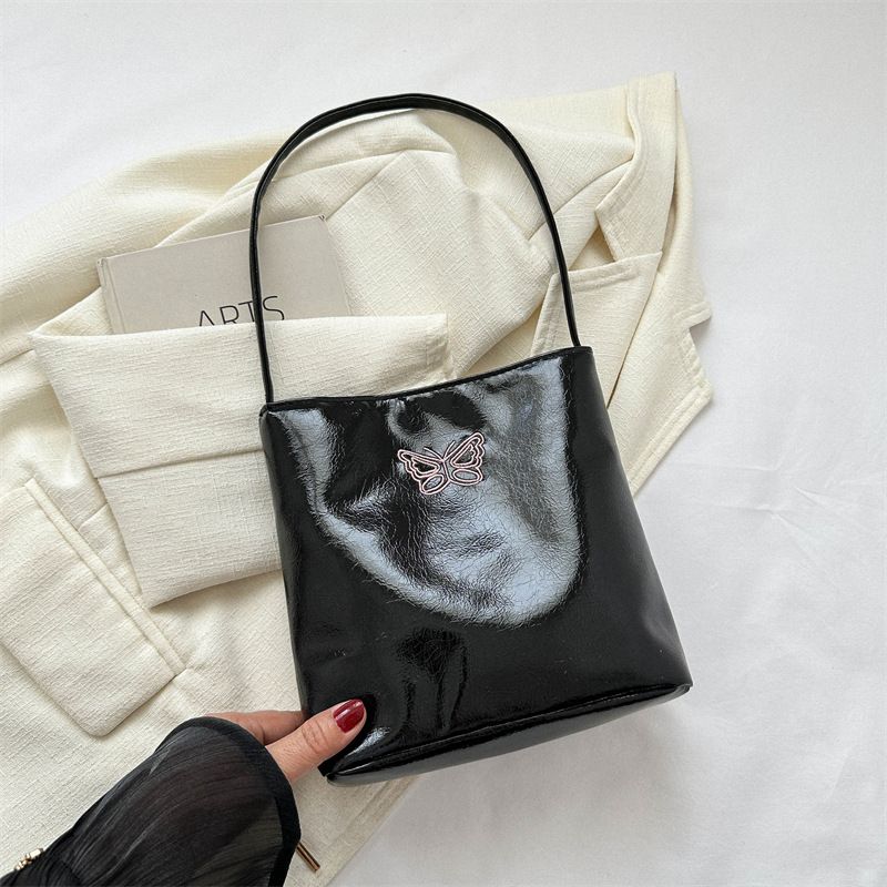 Borsa a tracolla singola semplice ed elegante, alla moda e di grande capacità, per donna, estate 2023, secchiello ascellare, casual, alla moda_voghion.com