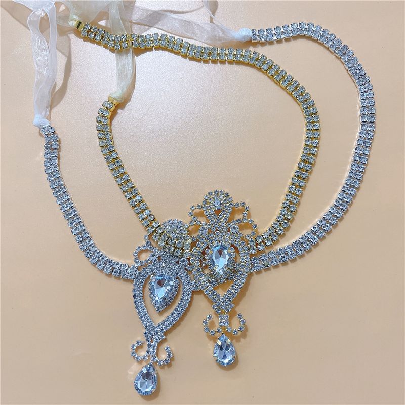 Nuovo ciondolo per sopracciglia con diamanti, accessorio per capelli esagerato con goccia d'acqua sulla fronte, catena alla moda bohémien_voghion.com