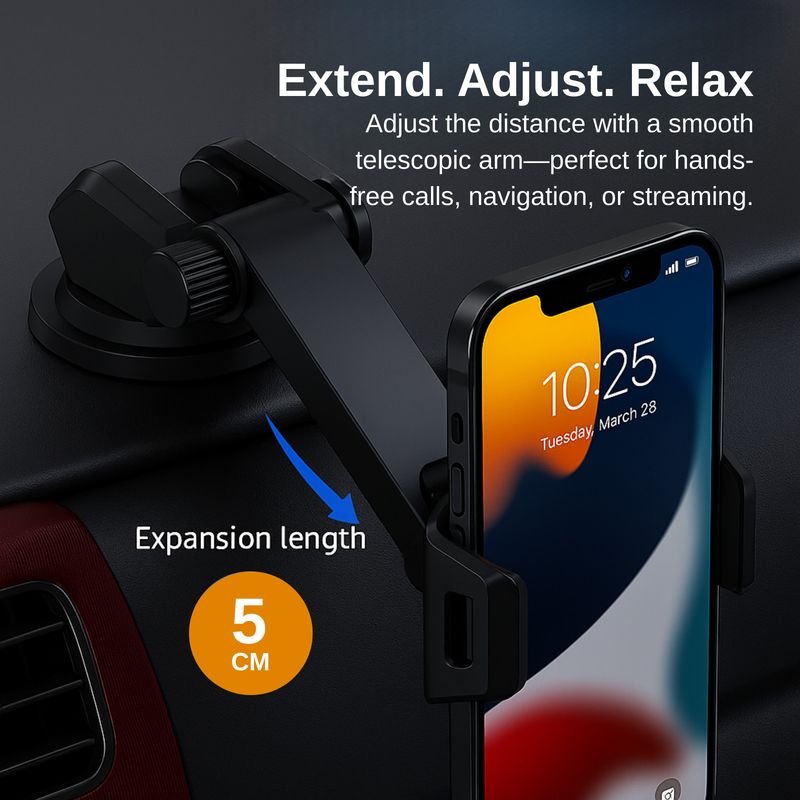 Universal Car Mount Holder 360 Degree Rotation Windscreen Suction GPS Stand_voghion.com