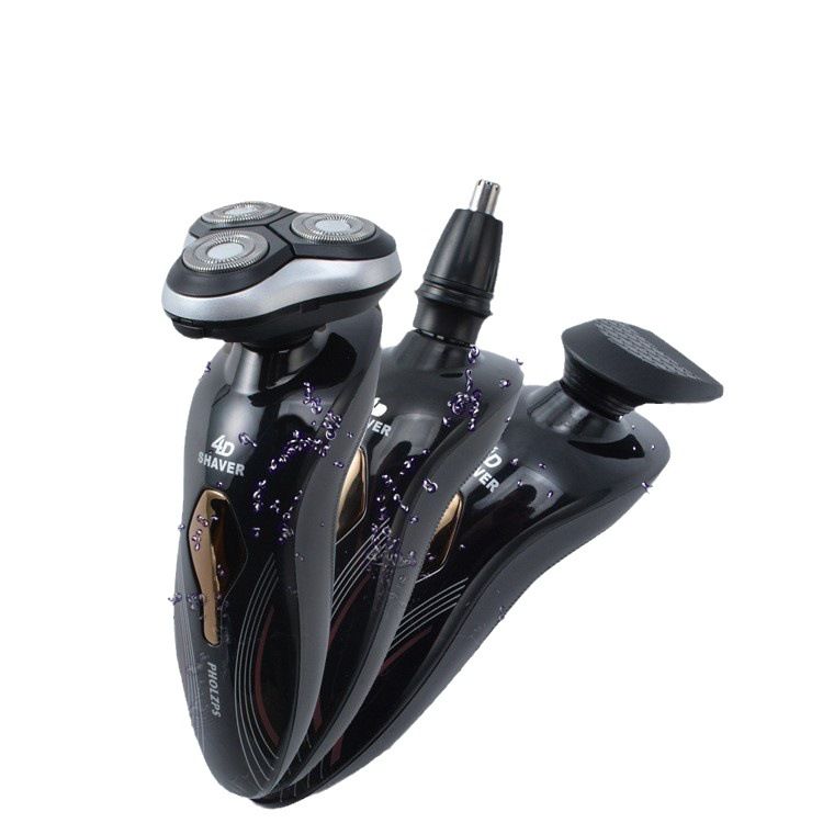 New Rotary Electric Shaver, Beard Trimmer, Three Head Floating Full Body Water Washing Shaver_voghion.com