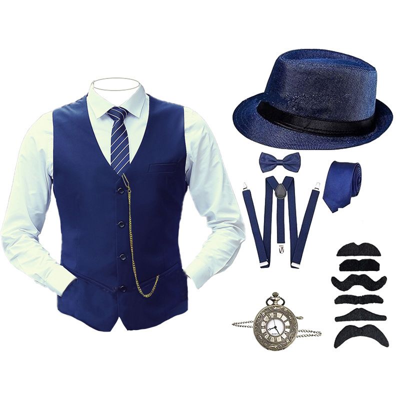 Large men's vest medieval 1920S set Gatsby ball props_voghion.com