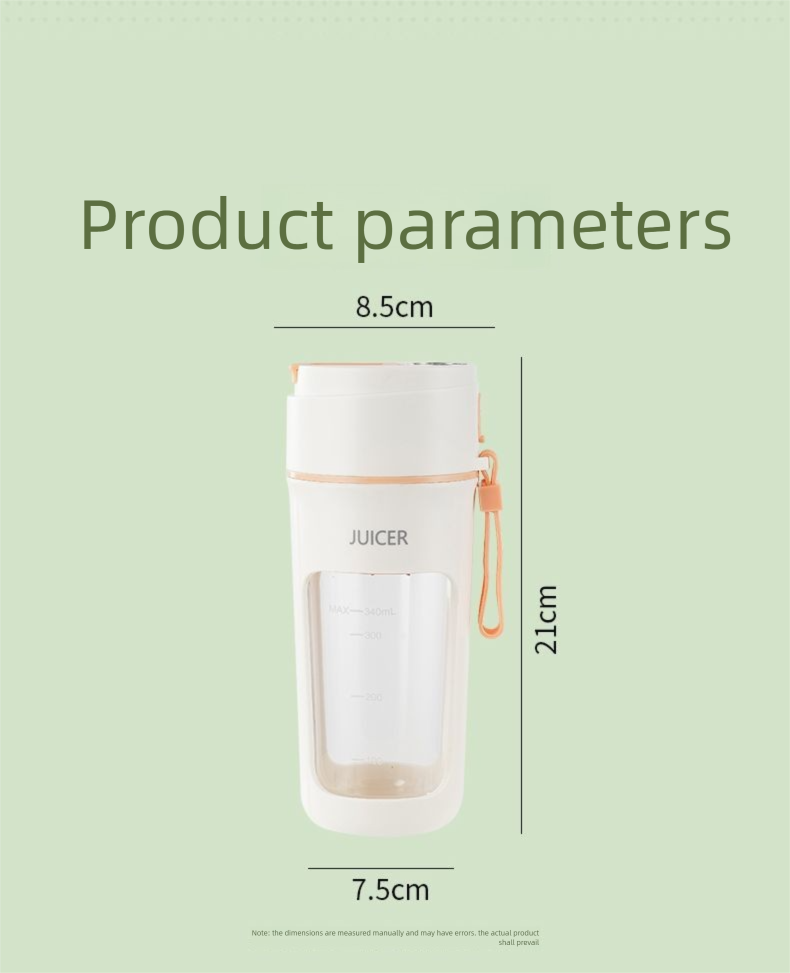 Handheld Small Portable Household Multifunctional Fruit Mini Wireless Electric Juicer Cup_voghion.com