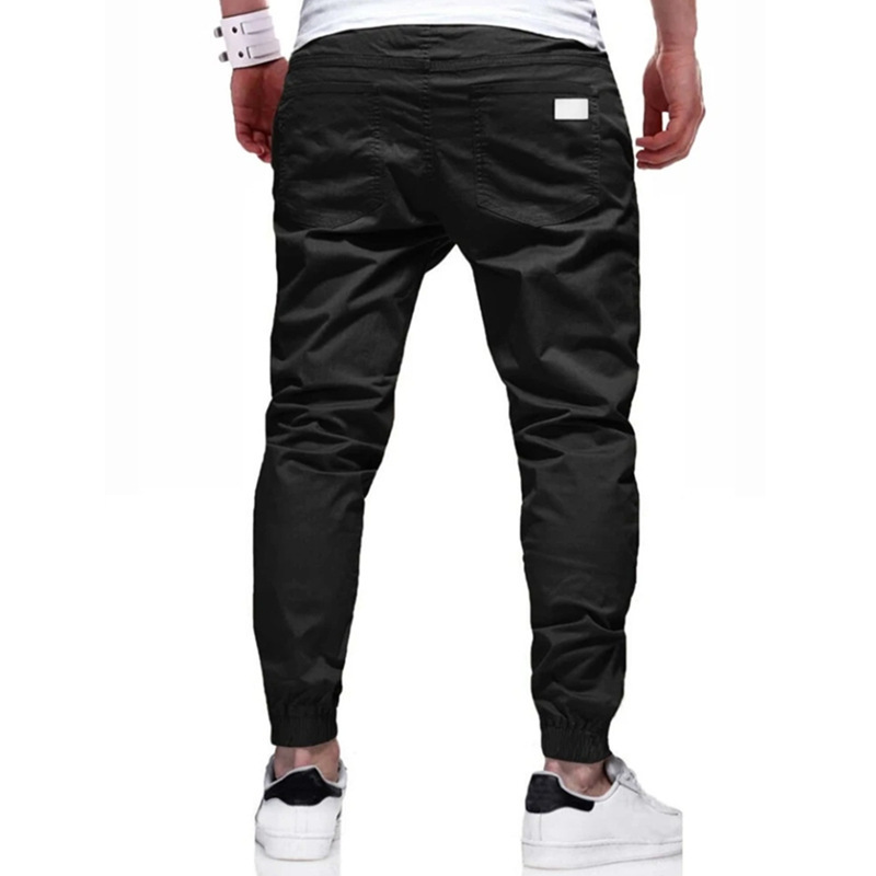 Four Seasons Cargo pants straight trousers for men casual cotton leggings for men slim overalls for men_voghion.com