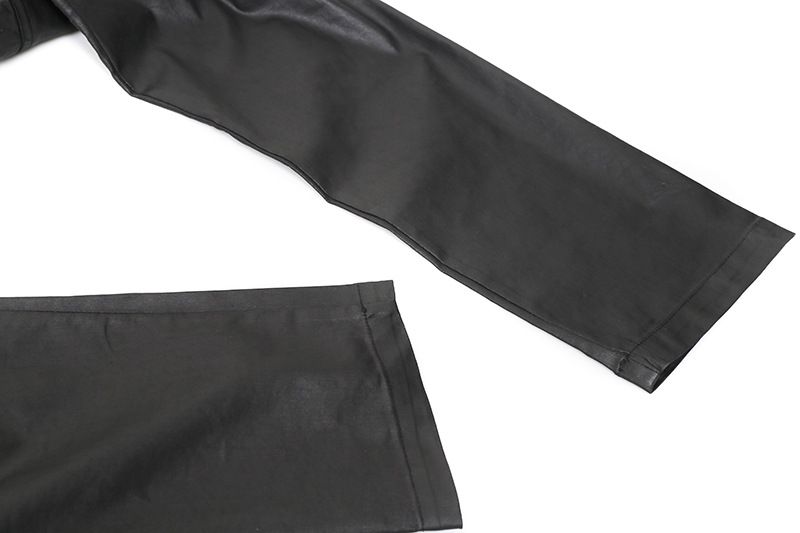 Men’s Clothing Dark RO Coated Waxed Double Ring CARGO Loose Overalls Casual Pants_voghion.com