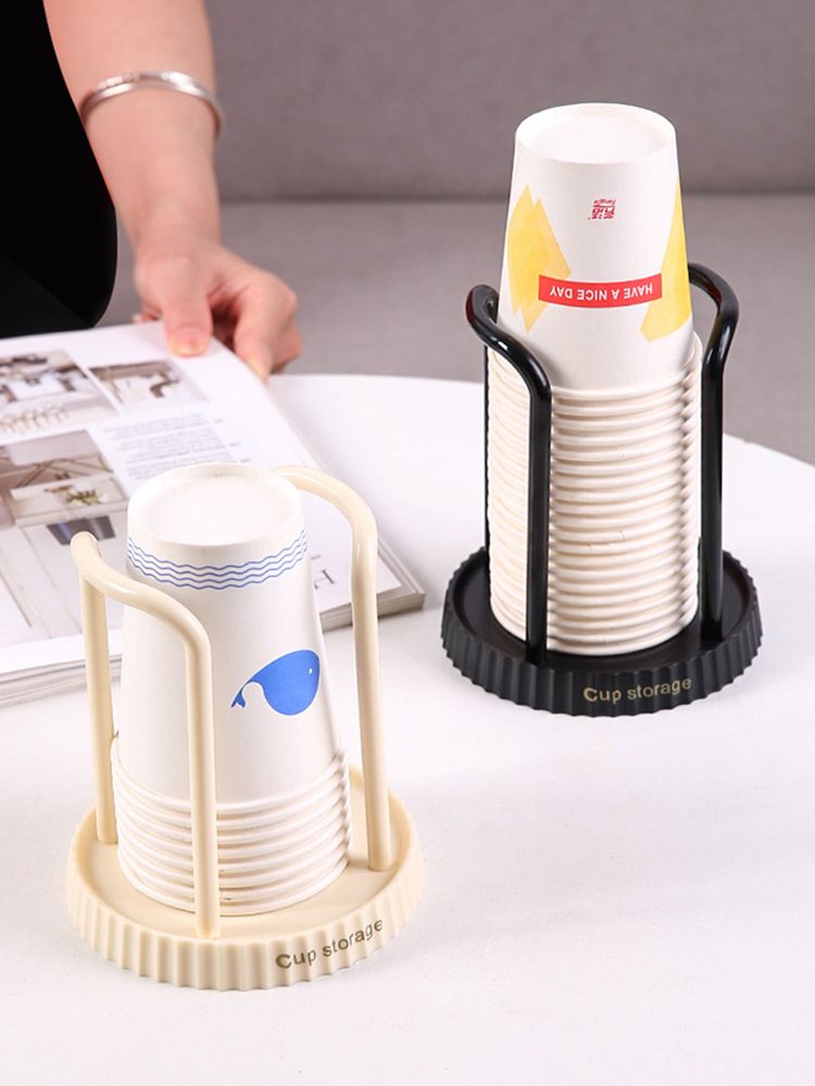 Disposable Paper Cup Holder Rack, Desktop Storage Organizer For Living And Dining Room, Space Saving Cup Taker_voghion.com