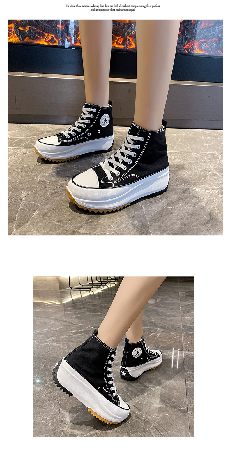 Chaussures de toile de commerce extérieur de grande taille transfrontalières pour femmes 2022 nouvelles chaussures décontractées haut de gamme niche muffin chaussures blanches à semelles épaisses tout-match_voghion.com