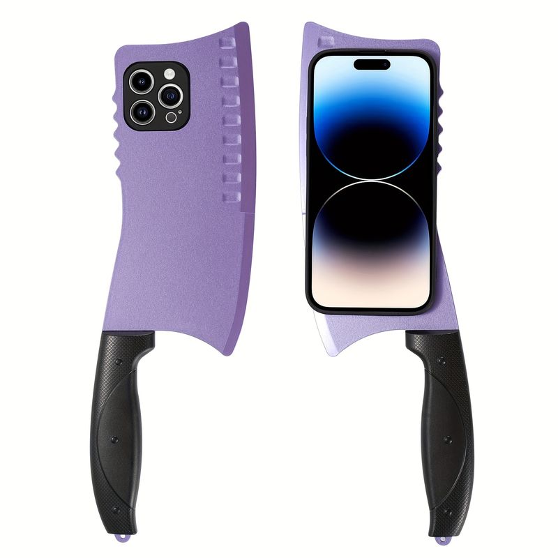 Trendikäs Essentials Hauska Keittiöveitsi Muoti Söpö Kaikenkattava Suojaava Puhelinkotelo 11/12/13/14/15 XR Pro Plus Max -kotelolle_voghion.com