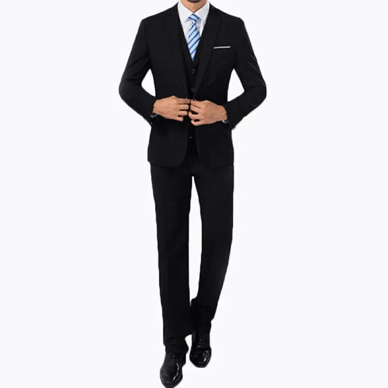 Blazer + Broek 2 stks/set mannen Formele Blazer Jassen Jas Broek Smoking Bruiloft Slanke Zakelijke Jurk Pak Kleding voor man_voghion.com