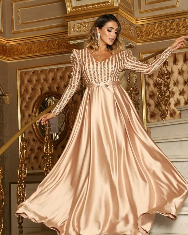 Damenbekleidung 2024 Neue Damenbekleidung Deep V Swing Sexy Langer Rock Trailing Bankett Abendkleid Neuer Stil_voghion.com