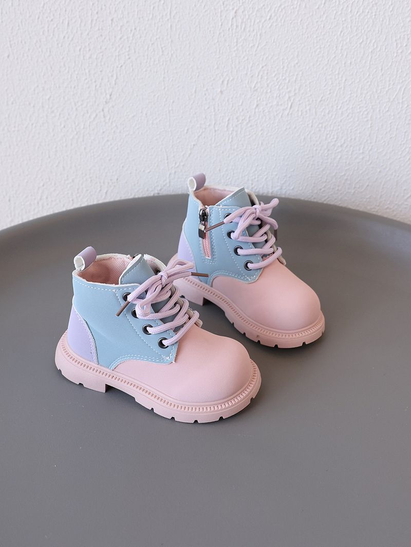 Scarpe da esterno impermeabili per bambine e bambini, in pelle, stile coreano, modello Martin, alla moda, primaverili e autunnali_voghion.com
