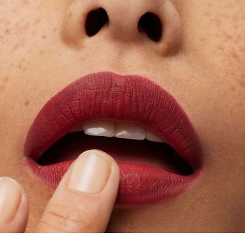 Lápiz labial mate HANDAIYAN con forma de labio, 6 colores, antiadherente y resistente al agua, acabado satinado de larga duración con cera de abeja natural._voghion.com