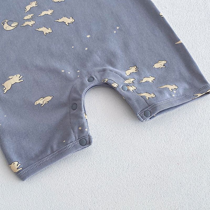 2025 Summer Nordic Style Baby Clothes Class A Pure Cotton Baby Jumpsuit Short Sleeve Baby Climbing Clothes Newborn_voghion.com