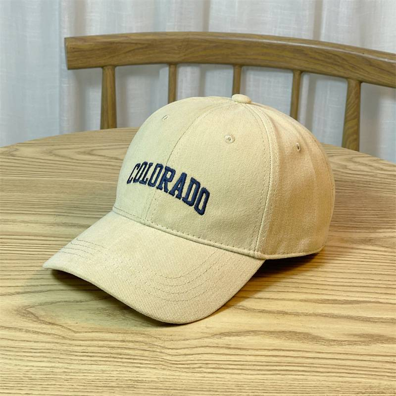 Three dimensional letter embroidered hat for women's autumn and winter new duckbill hat casual versatile baseball cap_voghion.com