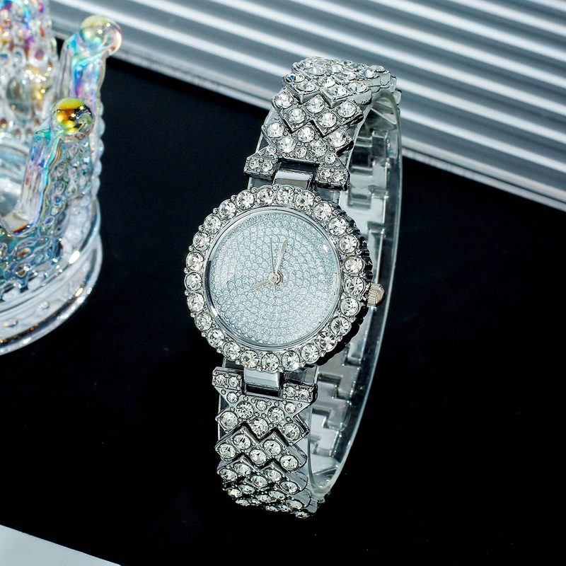 Montre à quartz pour femmes, style populaire à la mode, étoile sertie de diamants, voyage quotidien, fête sociale, vie, étanche_voghion.com