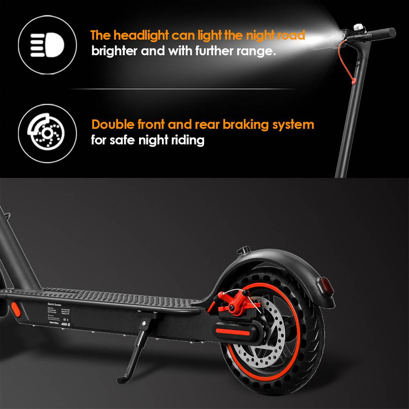 HS-04 36V 7.8Ah Electric Scooter 8.5" Tires Up To 19 Miles Range 350W Motor 16 MPH Portable Folding Commuting Electric Scooter For Adults_voghion.com