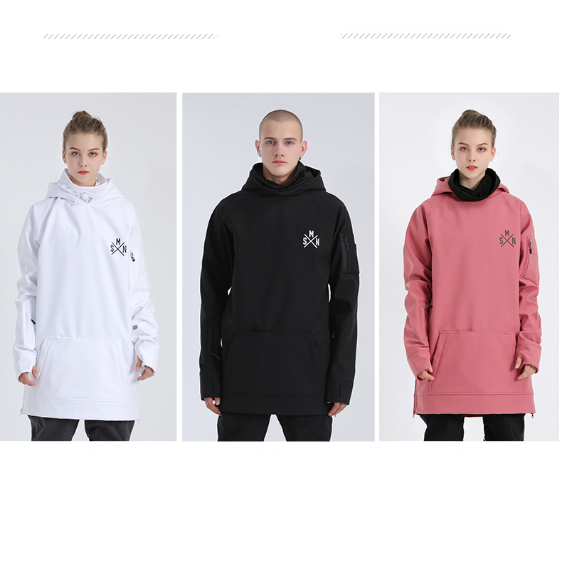 Men's snowboard waterproof travel equipment double board pullover hoodie warm ski clothes_voghion.com