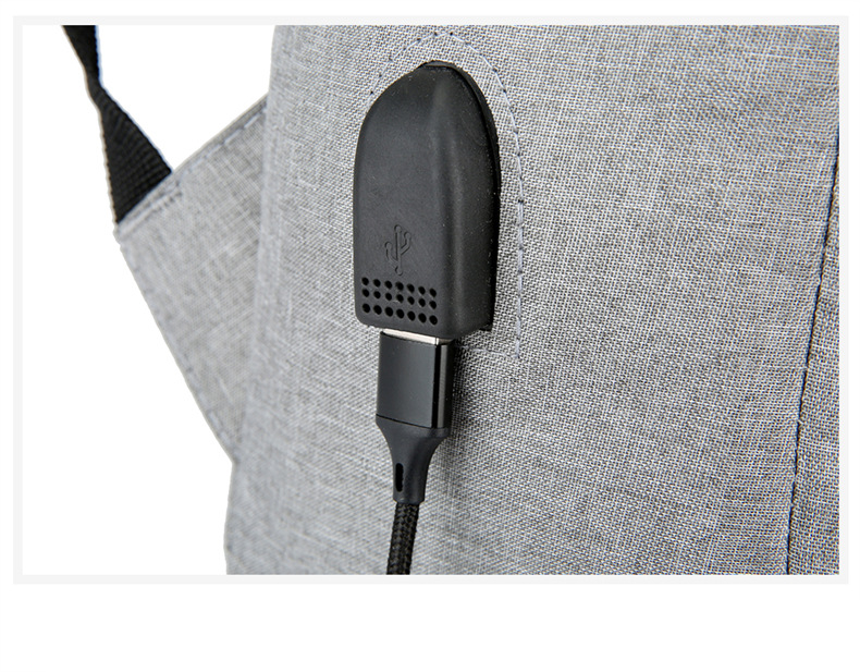 Zaino da uomo Borsa per computer da lavoro Borsa per studenti alla moda con ricarica USB Zaino da scuola_voghion.com