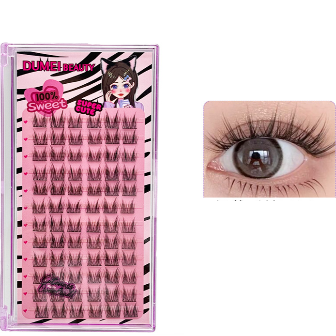 12 Rows Of Large Capacity False Eyelashes Family Portrait Idol Rich Daughter Fox Female False Eyelashes Natural Simulation Trilogy_voghion.com