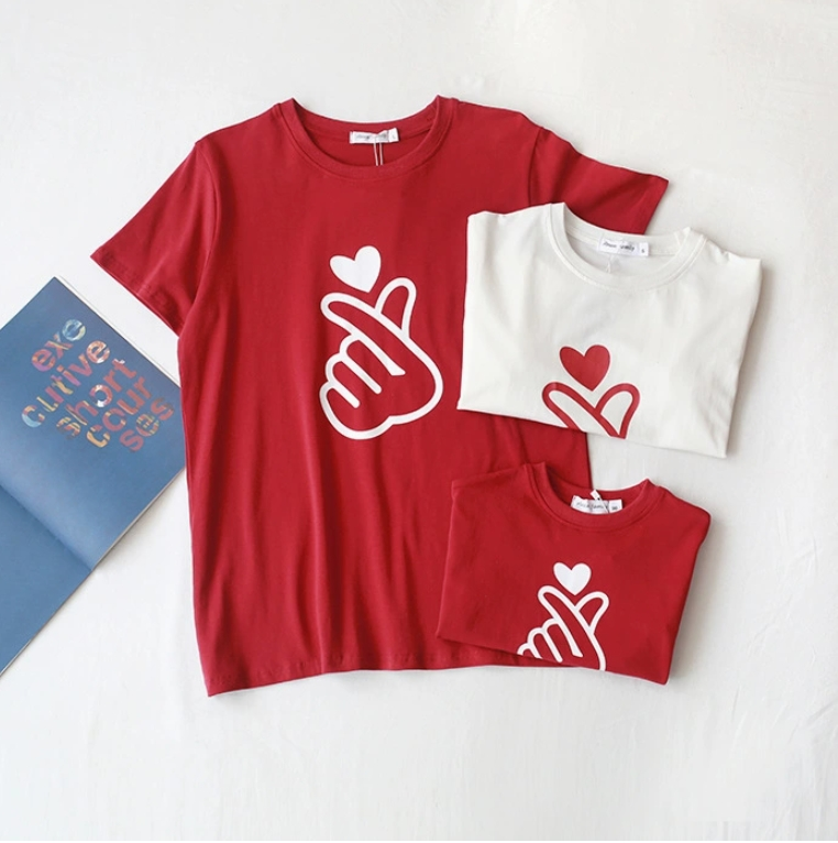 Mother & Kids 2025 New Trend Parent-child Wear Baby Family Of Three Or Four Family Wear Mother And Daughter Stylish Short-sleeved T-shirt_voghion.com