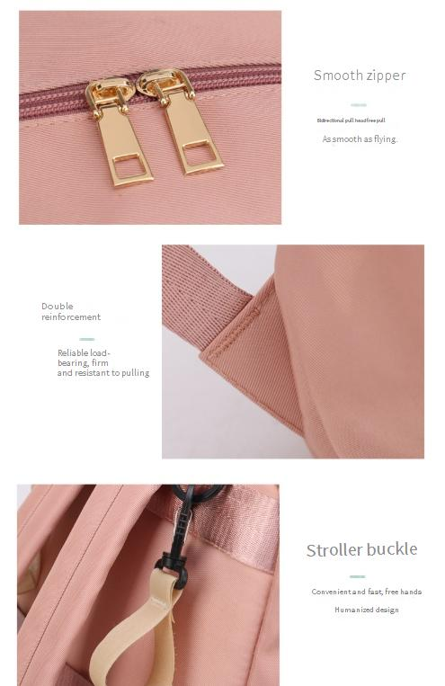 Umstandstasche Neue Mode Einfache Freizeit Mamatasche Große Kapazität Trocken- und Nasstrennung USB-Rucksack Mutter- und Babytasche Milchaufbewahrungs-Isoliertasche_voghion.com