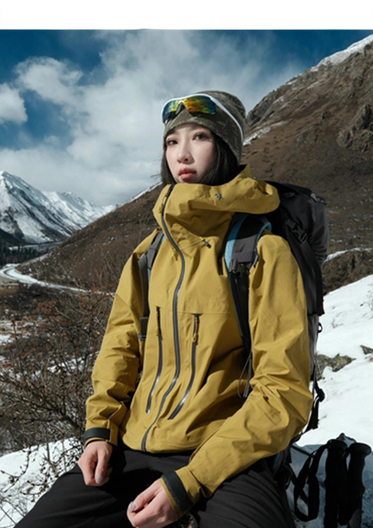 NOKO-Explore Planet Outdoor Fully Laminated Jacket Hard Shell Windproof Waterproof Mountaineering Three-Layer Laminated Ski Suit_voghion.com