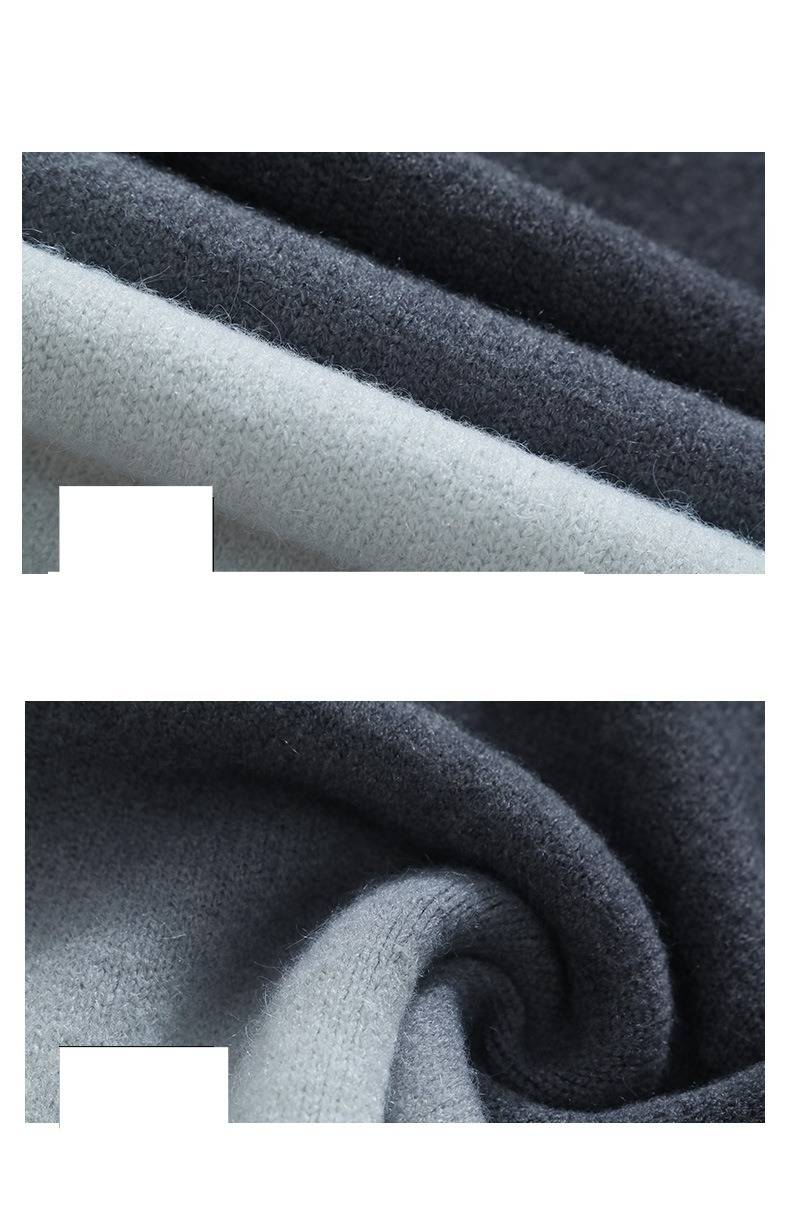 Men's Casual Knit Sweater With Relaxed Fit, Round Neck Long Sleeve, Breathable & Soft, Oversized Pullover For Autumn & Winter_voghion.com