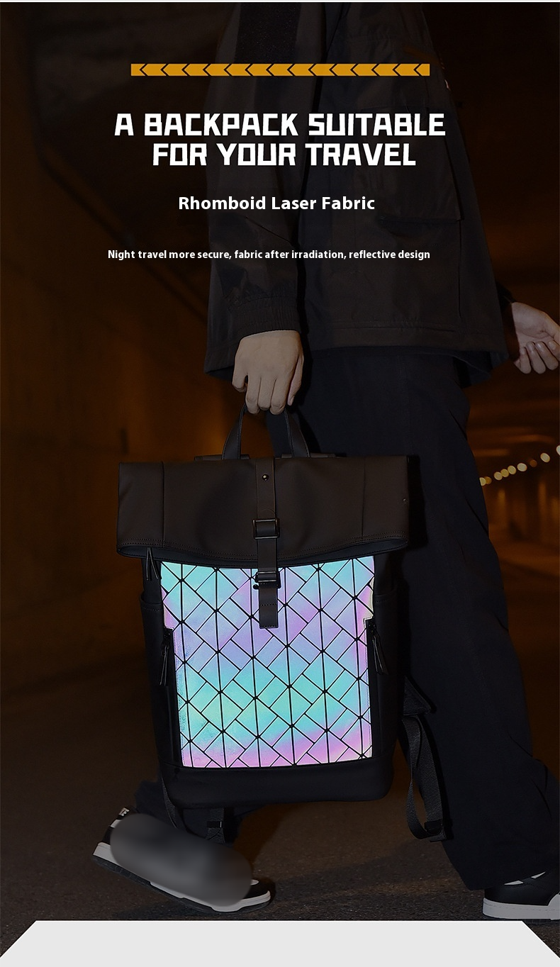 Mochila Roll Top Outdoor Impermeável Resistente a Arranhões Mochila de Computador Trabalho Viajante Viagem Grande Capacidade Mochila de Estudante Masculino Feminino_voghion.com