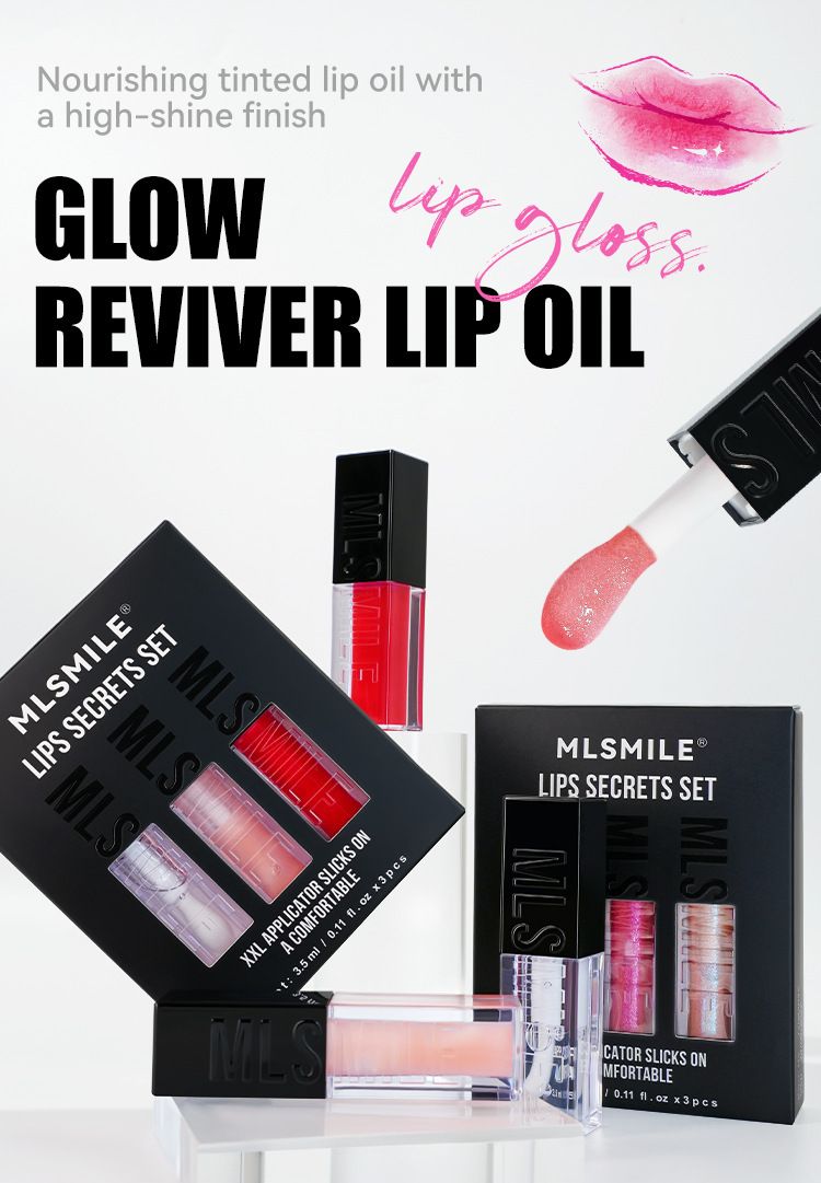 Mirror Water Set Moisturizing Oil Pearlescent Glaze Color Plump Lips Transparent Lip Gloss_voghion.com