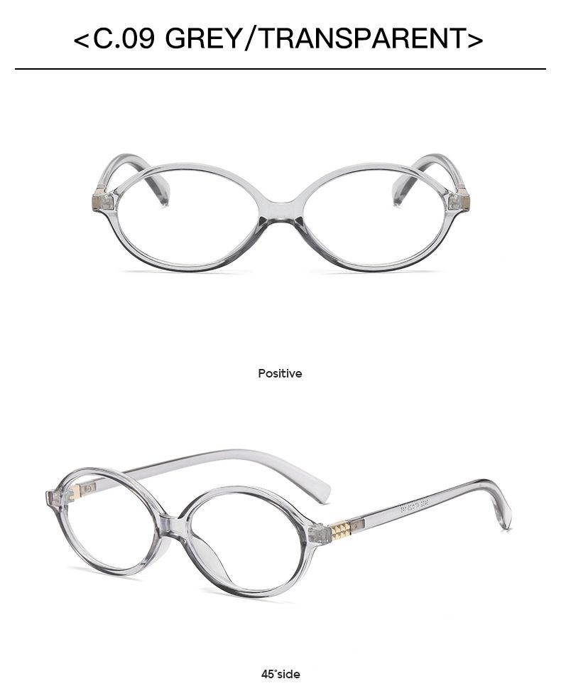 Jett 9432 Zhang Yuanying same style Oval small frame sunglasses retro Korean plain anti-blue light glasses can match myopia_voghion.com