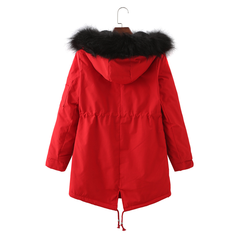 Cappotto invernale da donna più cappotto imbottito in velluto di cotone taglie forti_voghion.com