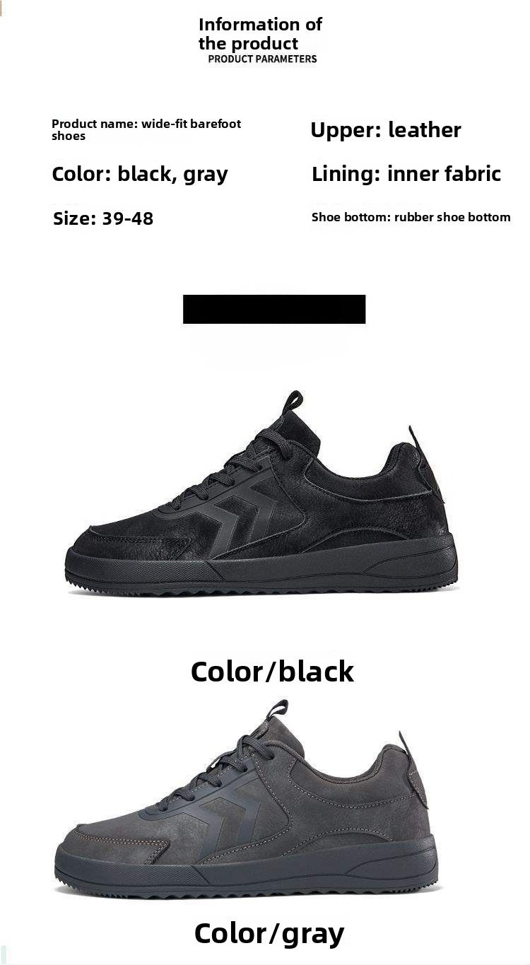 Scarpe da uomo larghe, autunno/inverno, tomaia in pelle, scarpe casual da uomo oversize, larghe, impermeabili, resistenti, comode e comode_voghion.com