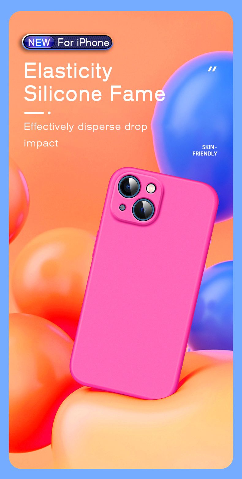 Coque officielle en silicone pour iPhone Air 16, 15, 14, 13, 11, 12, 17 Pro Max Plus, couleur unie, protection anti-chute et anti-collision_voghion.com