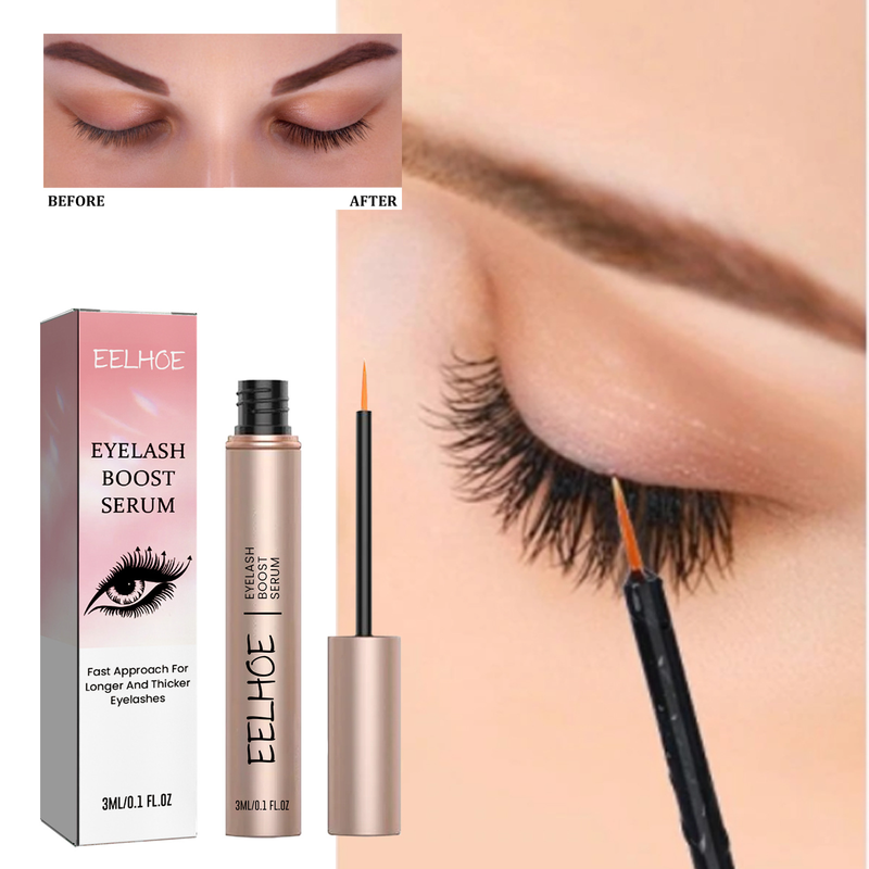 EELHOE Mascara, schwarze und lange Wimpern, sanfte, natürliche, dicke und geschwungene, langanhaltende, nicht verschmierende Wimperntusche_voghion.com