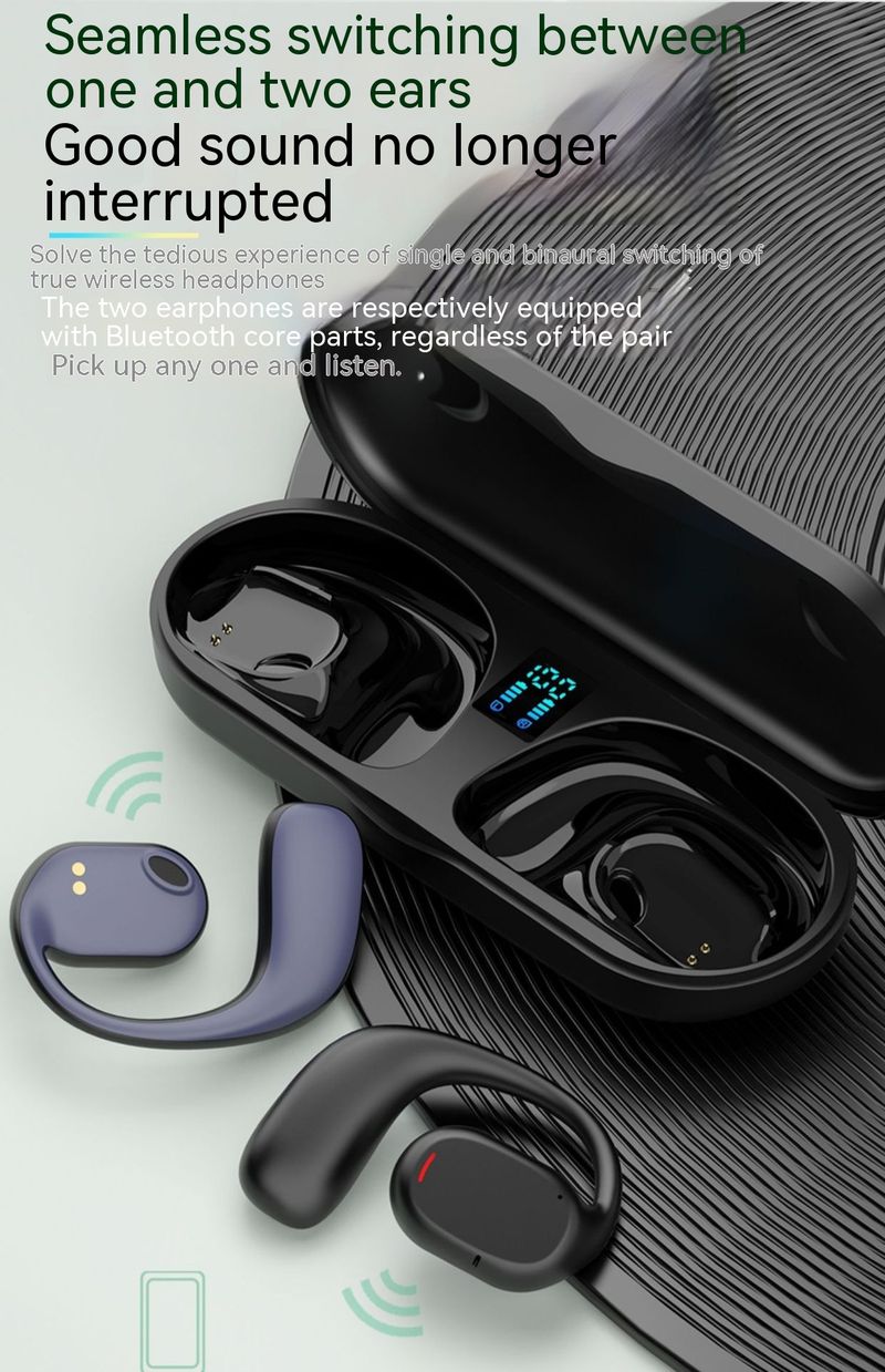 JS270 Running Ear Mounted Bone Conduction Earphones True Wireless Sports TWS Bluetooth OWS_voghion.com