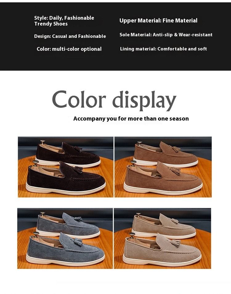 2025 New Casual Loafers For Men British Style Slip-On Moccasins Breathable Comfortable Versatile Soft Sole_voghion.com