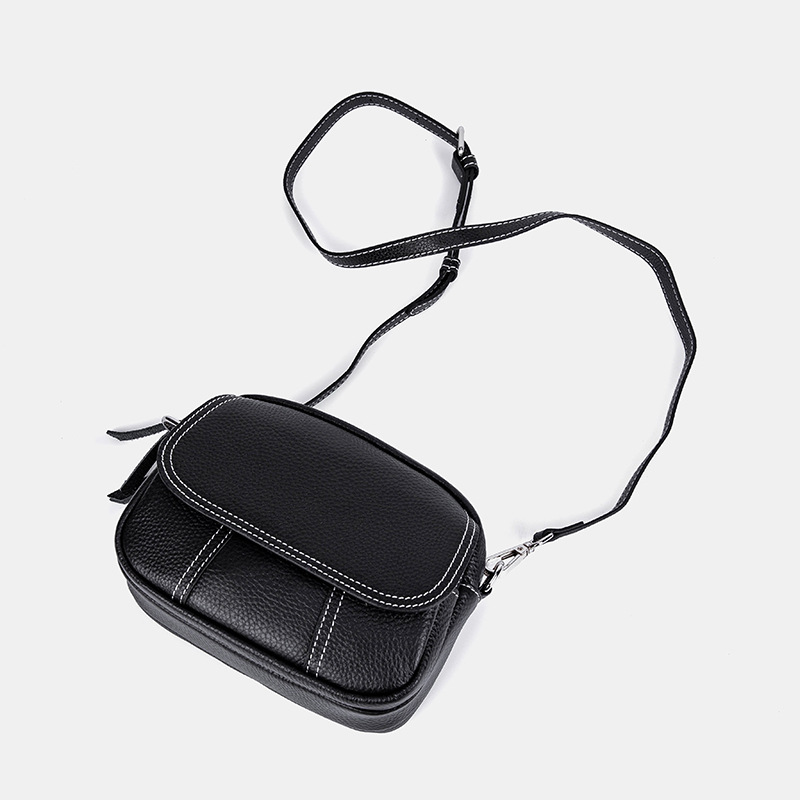 Borsa piccola in vera pelle da donna 2023 nuova borsa da donna con tracolla larga in pelle bovina alla moda con strato superiore versatile borsa a tracolla monospalla all'ingrosso ..._voghion.com
