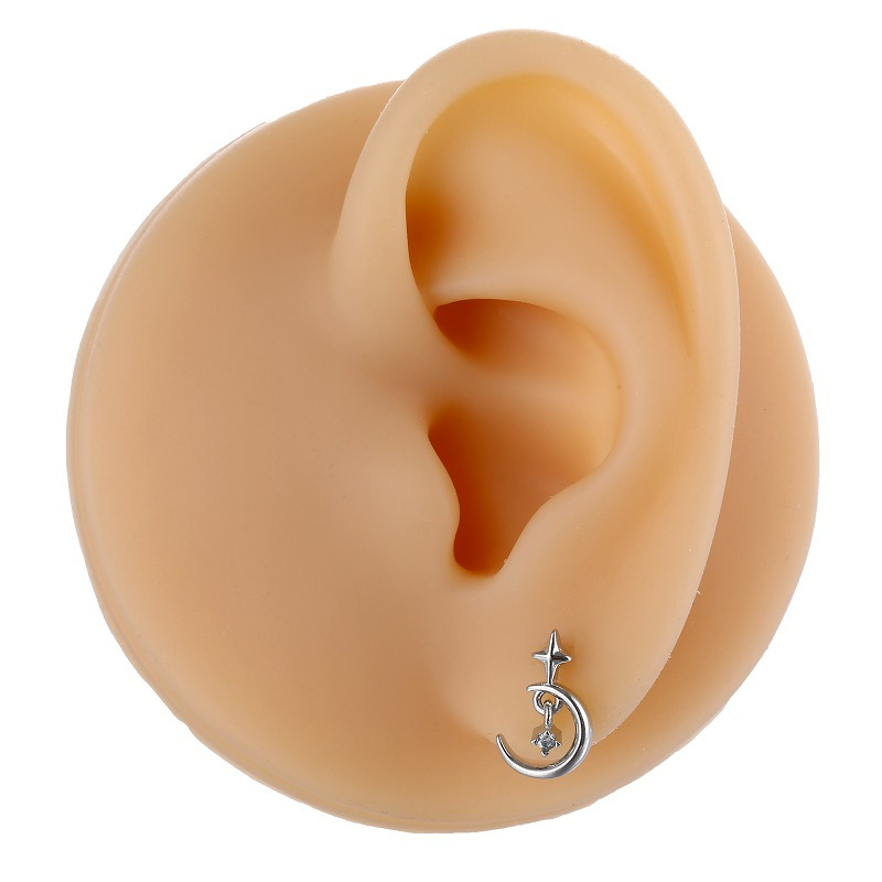 1 pz moda oro/argento colore trago piercing orecchini elica per donne ciondolo osso orecchio piercing gioielli_voghion.com
