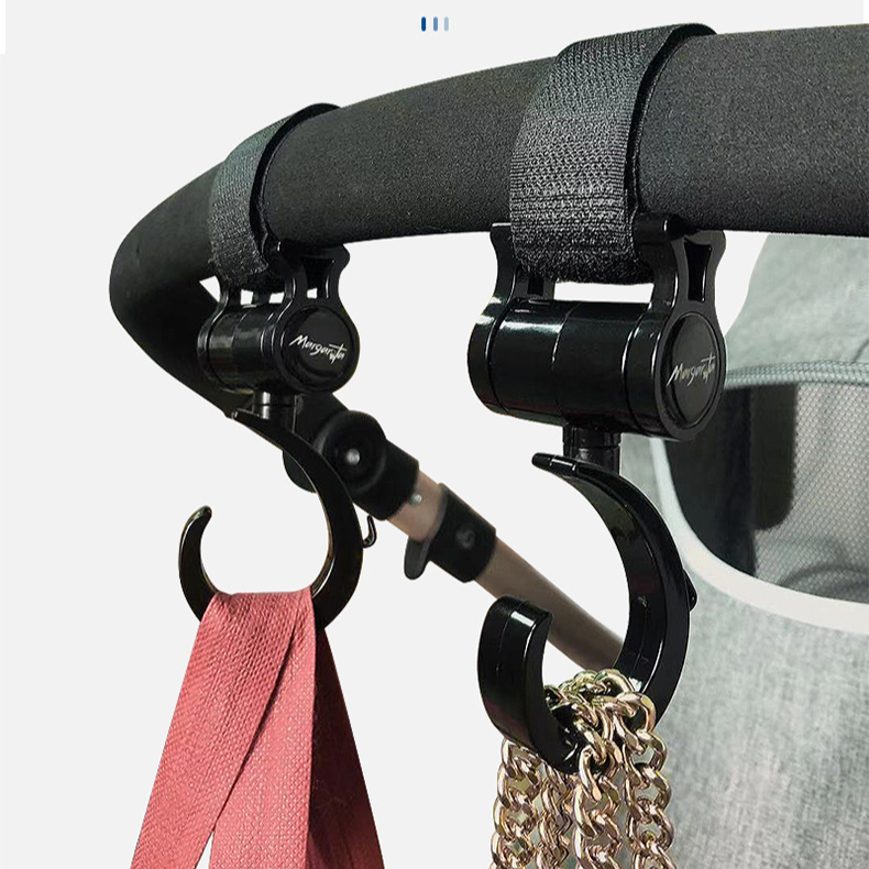 Spielzeug Kinderwagen Haken 360 Grad drehbar Kinderwagen großer Haken Hängetasche Kinderwagen Zubehör_voghion.com