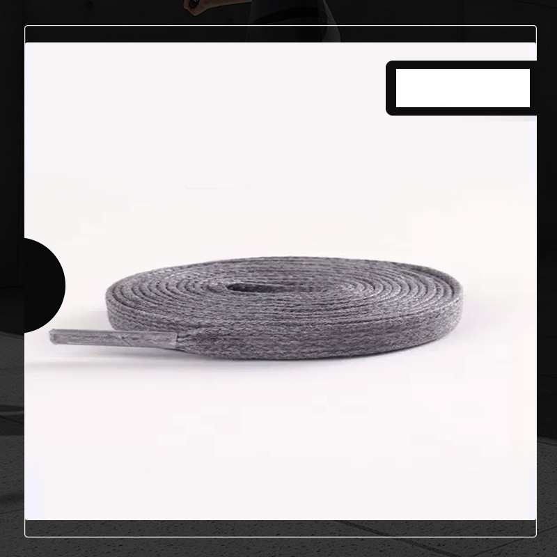 Accessori per scarpe lacci piatti uomo e donna casual tela Martin stivali larghi nero e bianco_voghion.com
