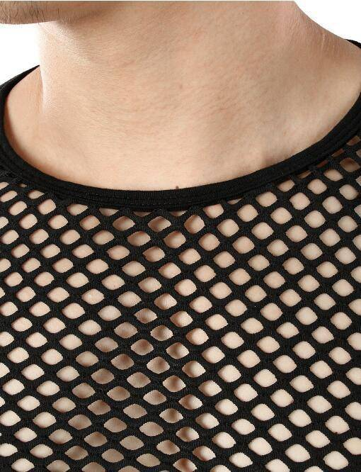 2025 Neues sexy Mesh-Top für Herren – Kurzarm (Langarm, ärmellos)_voghion.com