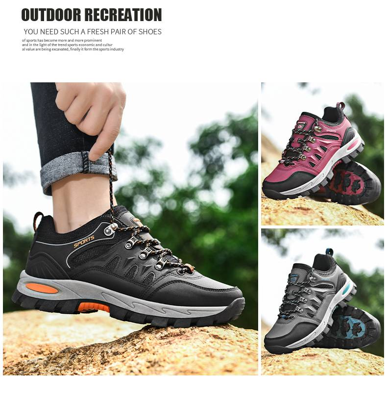 Winterschuhe für Herren und Damen, rutschfest, Outdoor-Stil, modisch, Lederoberfläche, Herren-Wanderschuhe, Damen-Wanderschuhe_voghion.com