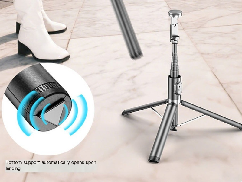 New Lost Pole Bluetooth Selfie Pole Mobile Selfie Pole Live Selfie Camera Tripod Stand Selfie Camera_voghion.com